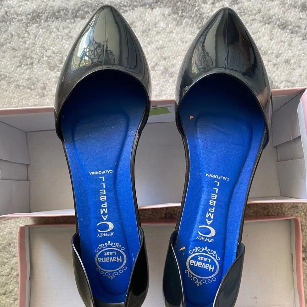 Jeffrey Campbell Jelly Love D'orsay Flats Black